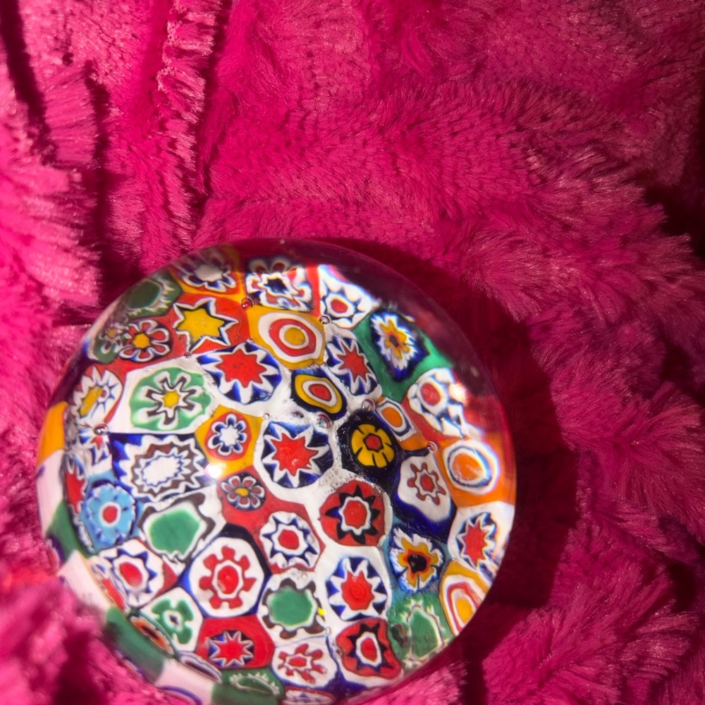 Murano Multicolored Glass Accent